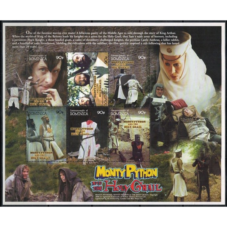 DOMINICA 2000 Monty Python and the Holy Grail 6v MNH**