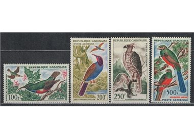 GABON 1963-64 Airmail, birds 4v MNH**
