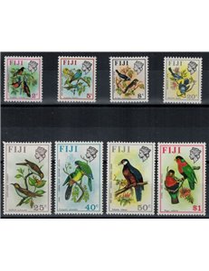 FIJI 1970/72 Birds 8 v