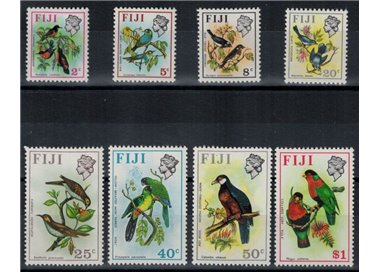 FIJI 1970/72 Birds 8 v