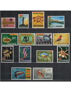 GHANA 1959-61 Definitives 14v MNH**