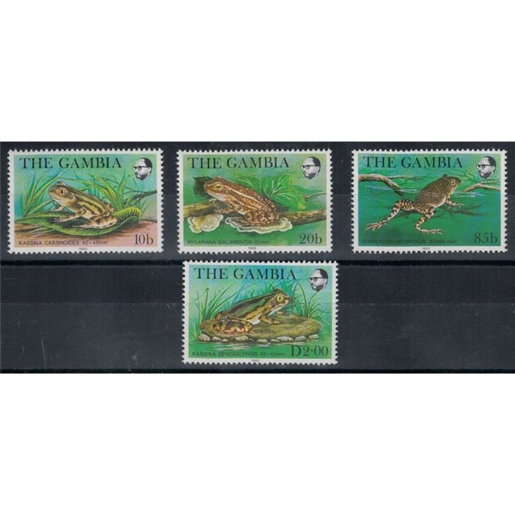 GAMBIA 1982 Fauna, frogs 4v MNH**