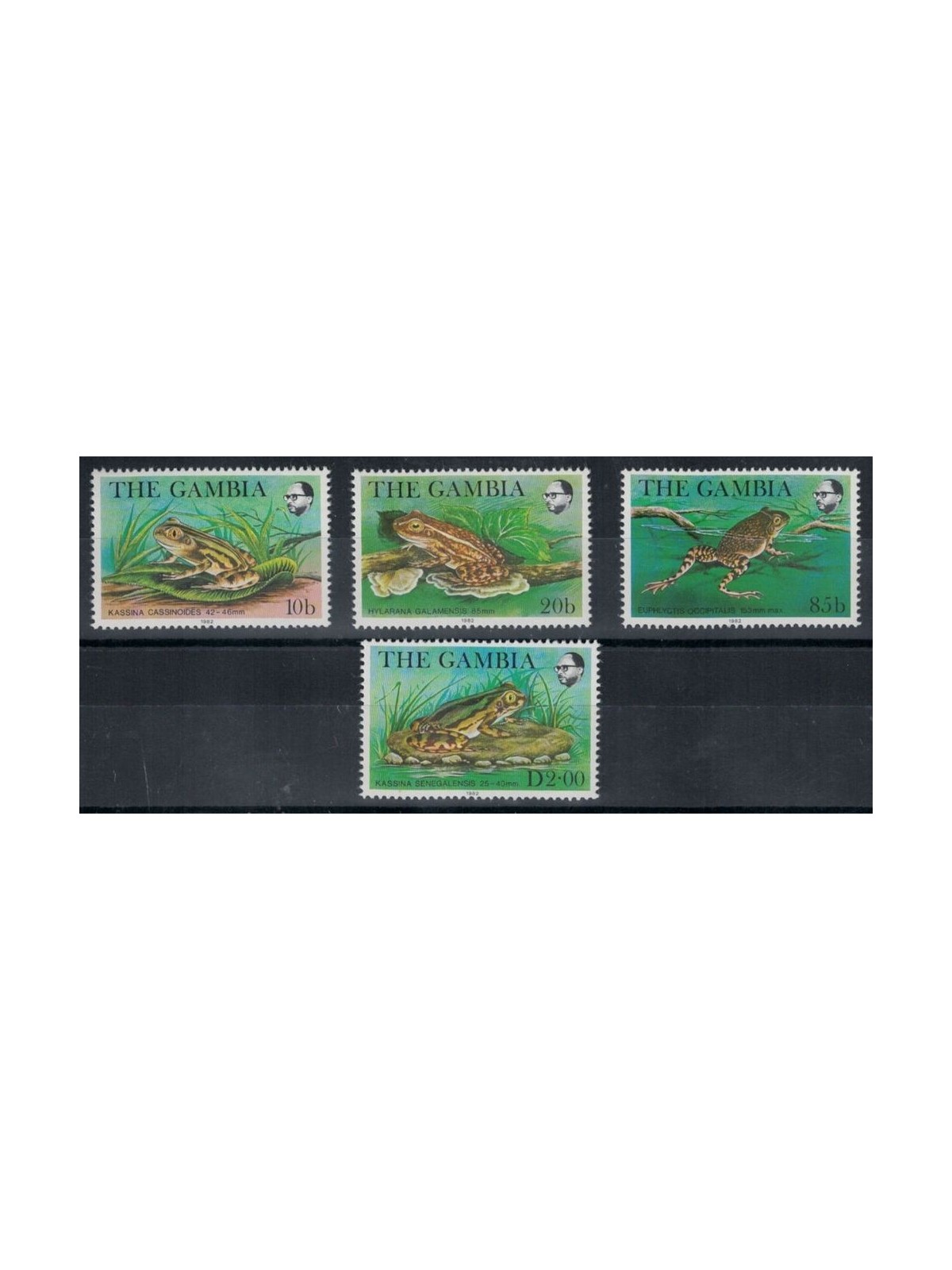 GAMBIA 1982 Fauna, rane 4v MNH**