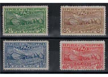 PHILIPPINES 1948 Food Organisation (FAO) 4v MNH**