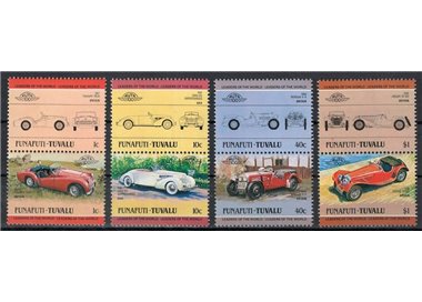 FUNAFUTI 1984 Cars 8v MNH**