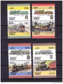FUNAFUTI 1986 Trains, locomotives 8v MNH**