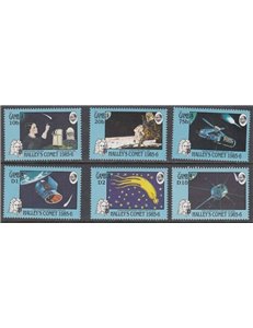 GAMBIA 1986 Halley's Comet 6v MNH**