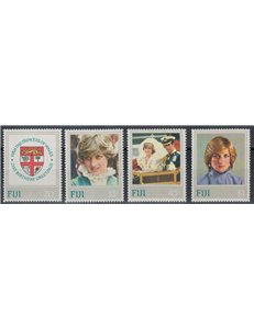 FIJI 1982 Princess Diana Birthday 4v MNH**