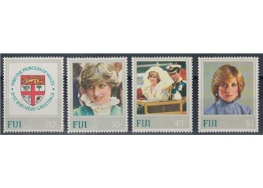 FIJI 1982 Princess Diana Birthday 4v MNH**