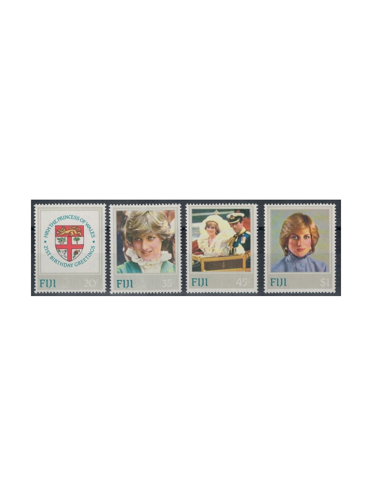 FIJI 1982 Compleanno della Principessa Diana 4v MNH**