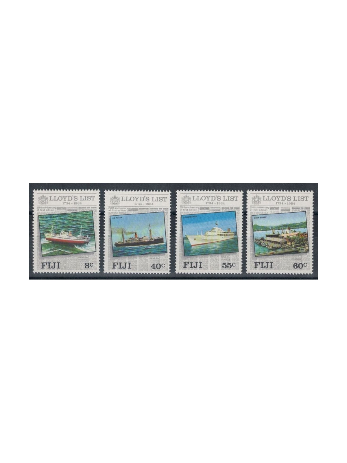 FIJI 1984 Lloyd's List 4v MNH**
