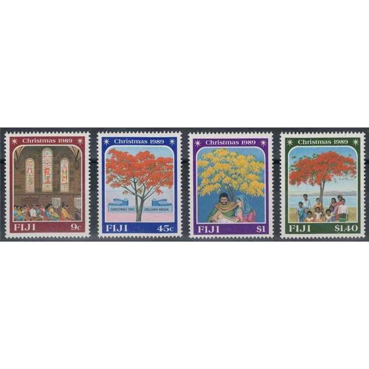 FIJI 1989 Natale 4v MNH**