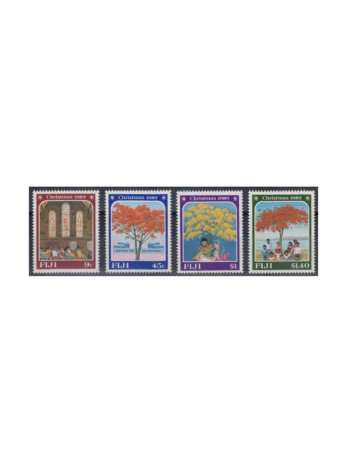 FIJI 1989 Christmas 4v MNH**