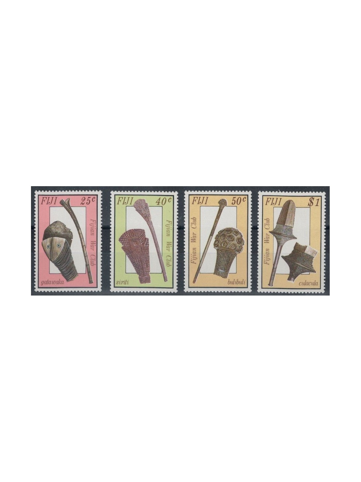 FIJI 1986 Fijian war club 4v MNH**