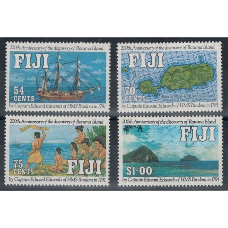 FIJI 1991 Bicentenary of Rotuma Island 4v MNH**