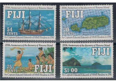 FIJI 1991 Bicentenary of Rotuma Island 4v MNH**