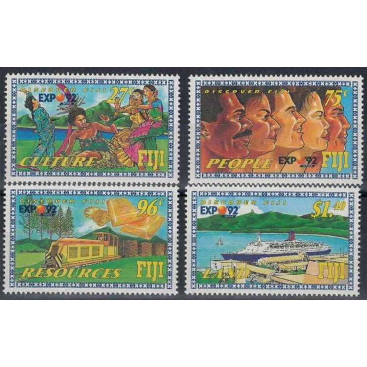 FIJI 1992 Expo 92 4v MNH**