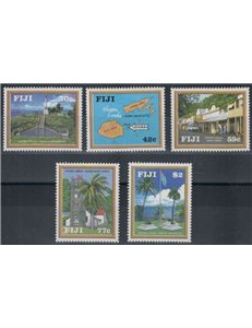 FIJI 1992 History of Levuka 5v MNH**