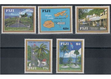 FIJI 1992 History of Levuka 5v MNH**