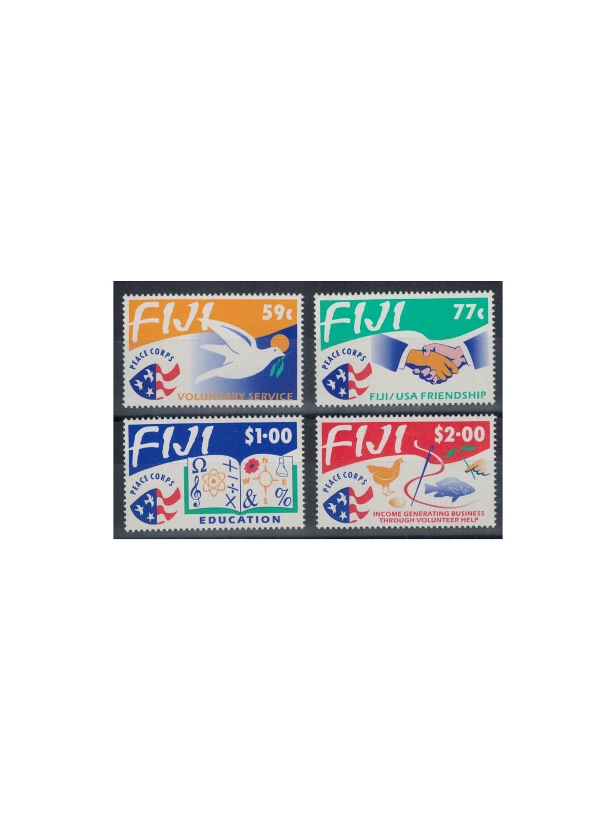 FIJI 1993 Peace Corps 4v MNH**