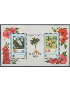 FIJI 1990 World Philatelic Exhibition 1 s/s MNH**