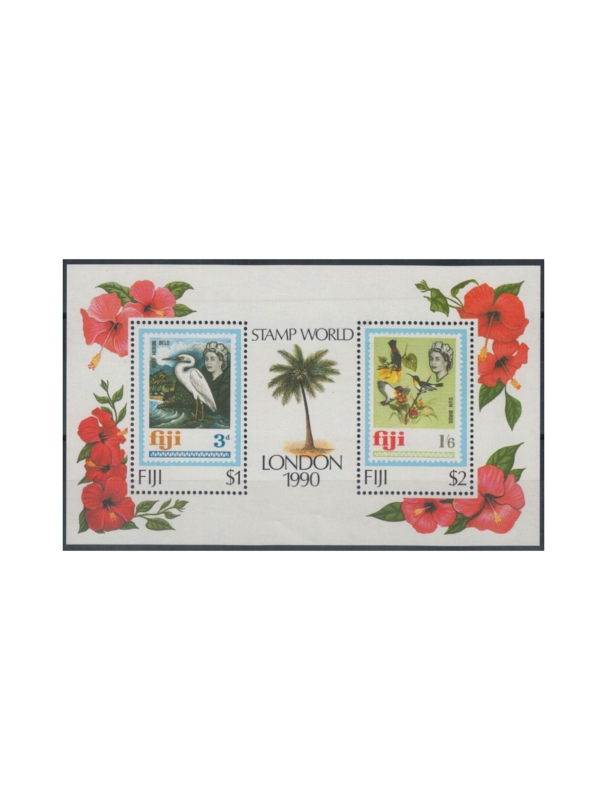 FIJI 1990 World Philatelic Exhibition 1 s/s MNH**