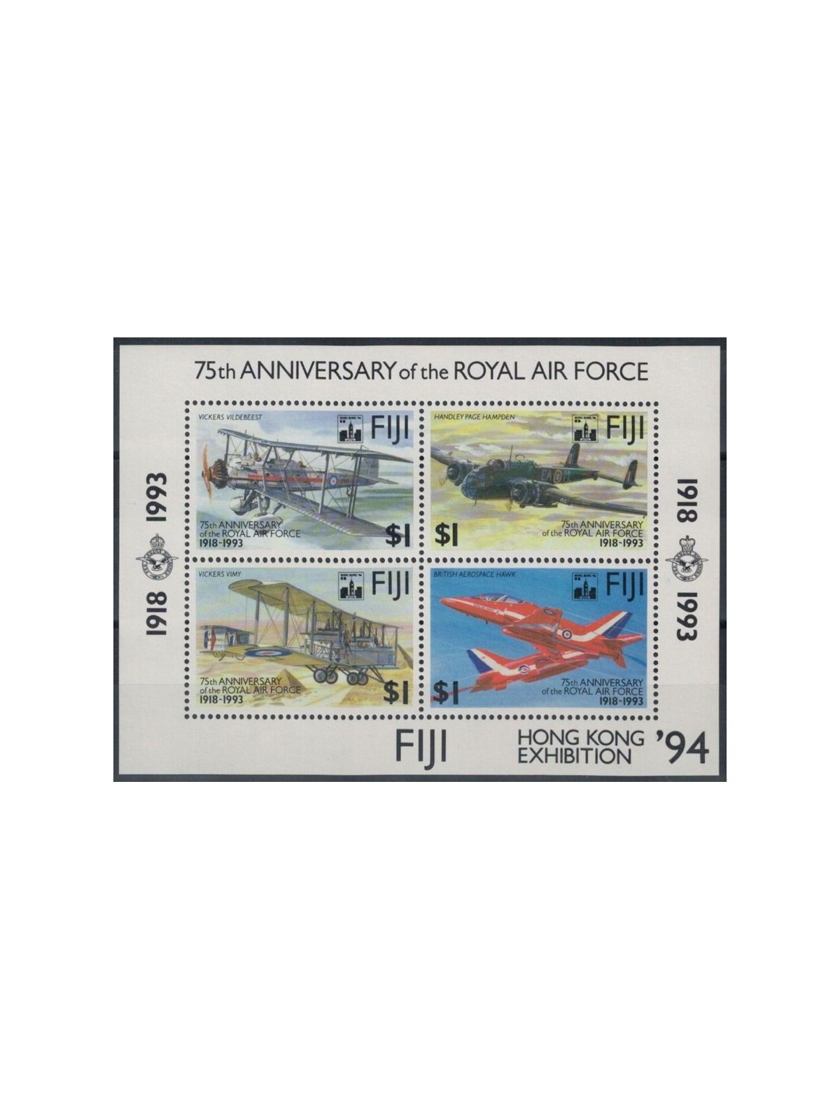 FIJI 1994 Esposizione filatelica internazionale 1 BF MNH**