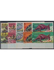 FUJEIRA 1968 Dinosauri, serie ordinaria + posta aerea 10v MNH**