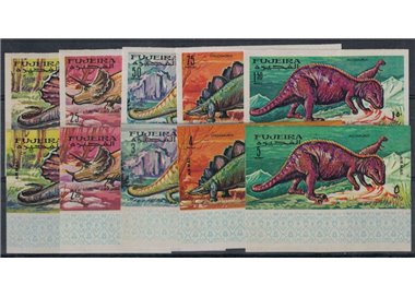 FUJEIRA 1968 Dinosauri, serie ordinaria + posta aerea 10v MNH**