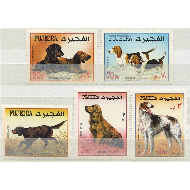 FUJEIRA 1971 Fauna, cani 5v MNH**