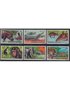 GABON 1967 Fauna, animali diversi - Animals 6v MNH**