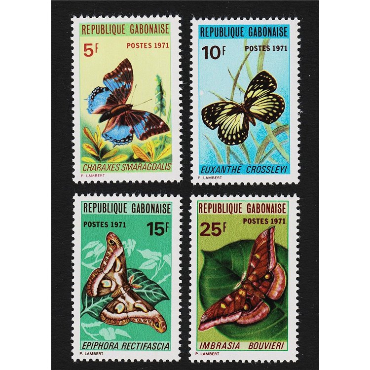 GABON 1971 Butterflies - Butterflies 4v MNH**