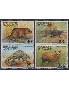 GABON 1985 Fauna, animali protetti 4v MNH**