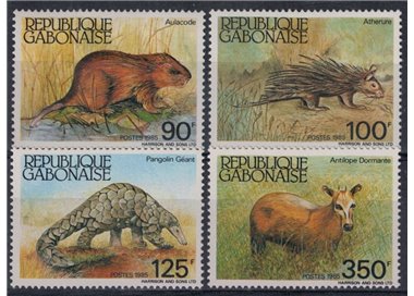 GABON 1985 Fauna, animali protetti 4v MNH**