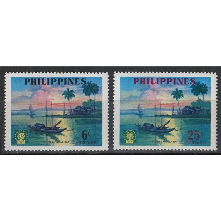 PHILIPPINES 1960 World Refugee Year 2v MNH**