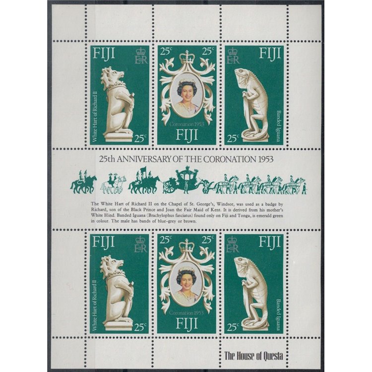 FIJI 1978 Silver Jubilee m/s MNH**