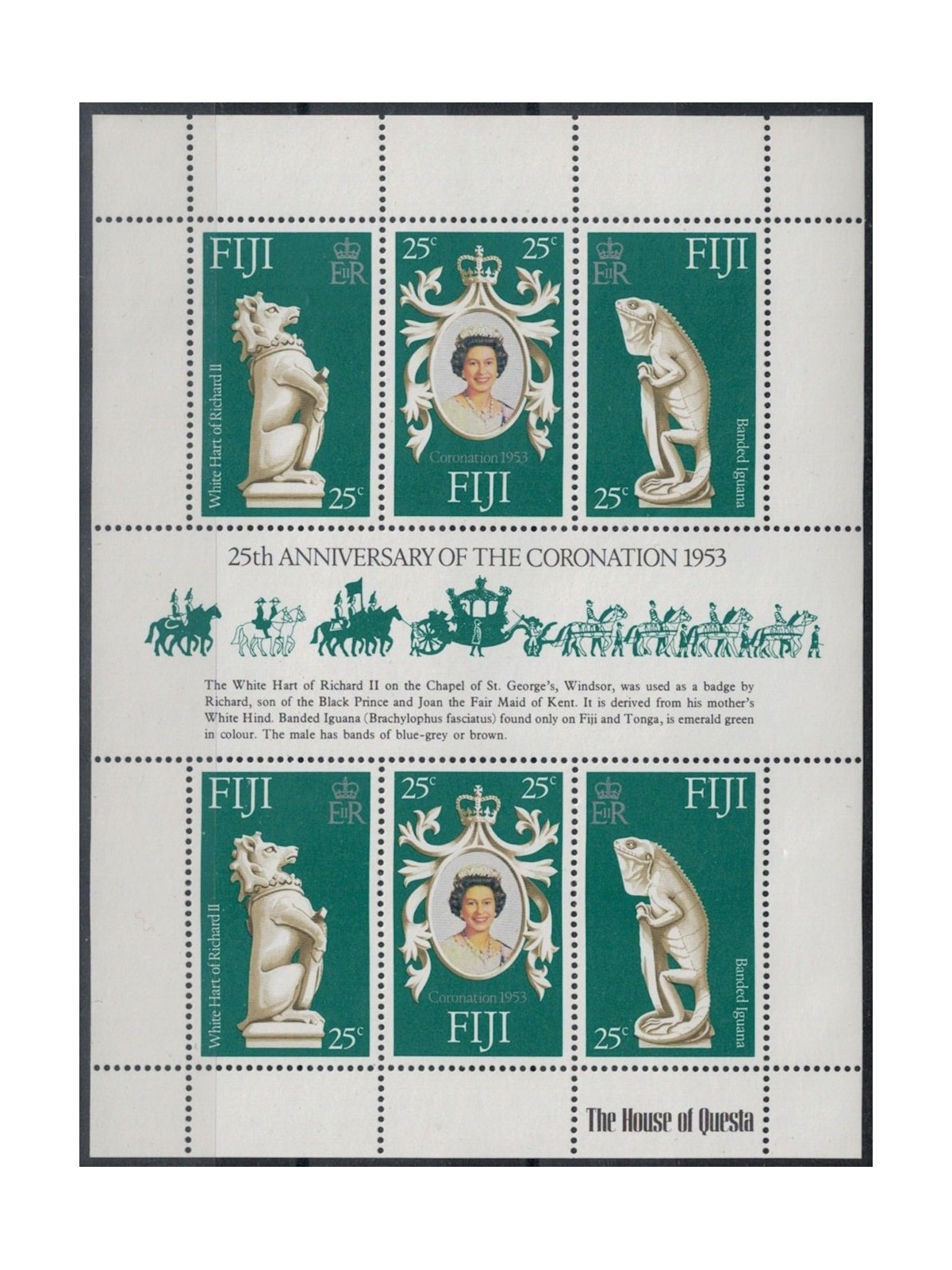 FIJI 1978 Silver Jubilee m/s MNH**