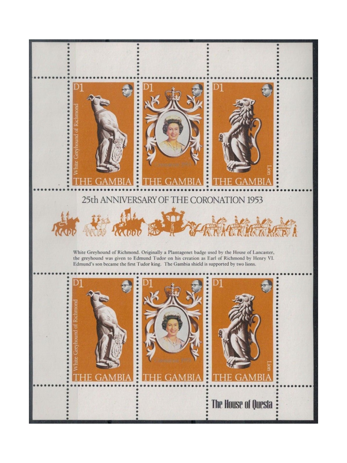 GAMBIA 1978 Silver Jubilee MF MNH**