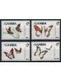 GAMBIA 1985 Fauna, farfalle 4v MNH**