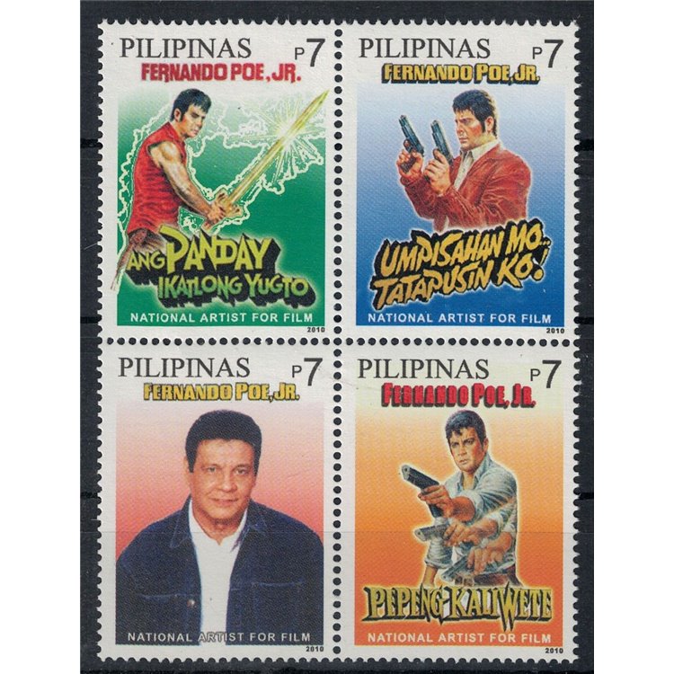 PHILIPPINES 2010 Fernando Poe 4v MNH**