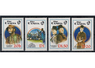 GAMBIA 1988 Personaggi dello Spettacolo (I) 4v MNH**