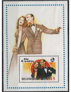 GAMBIA 1988 Entertainment Personalities (II) s/s MNH** (dif)