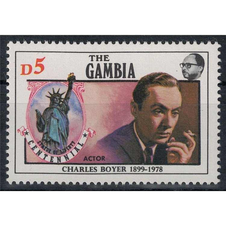 GAMBIA 1986 Charles Boyer MNH**