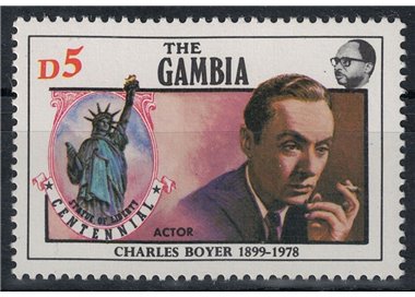 GAMBIA 1986 Charles Boyer MNH**