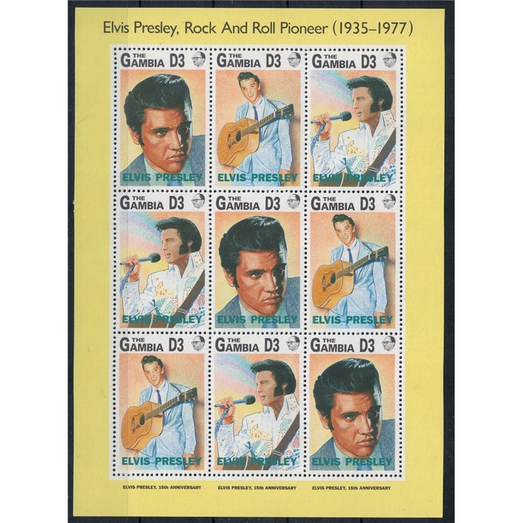 GAMBIA 1992 Elvis Presley MF MNH**