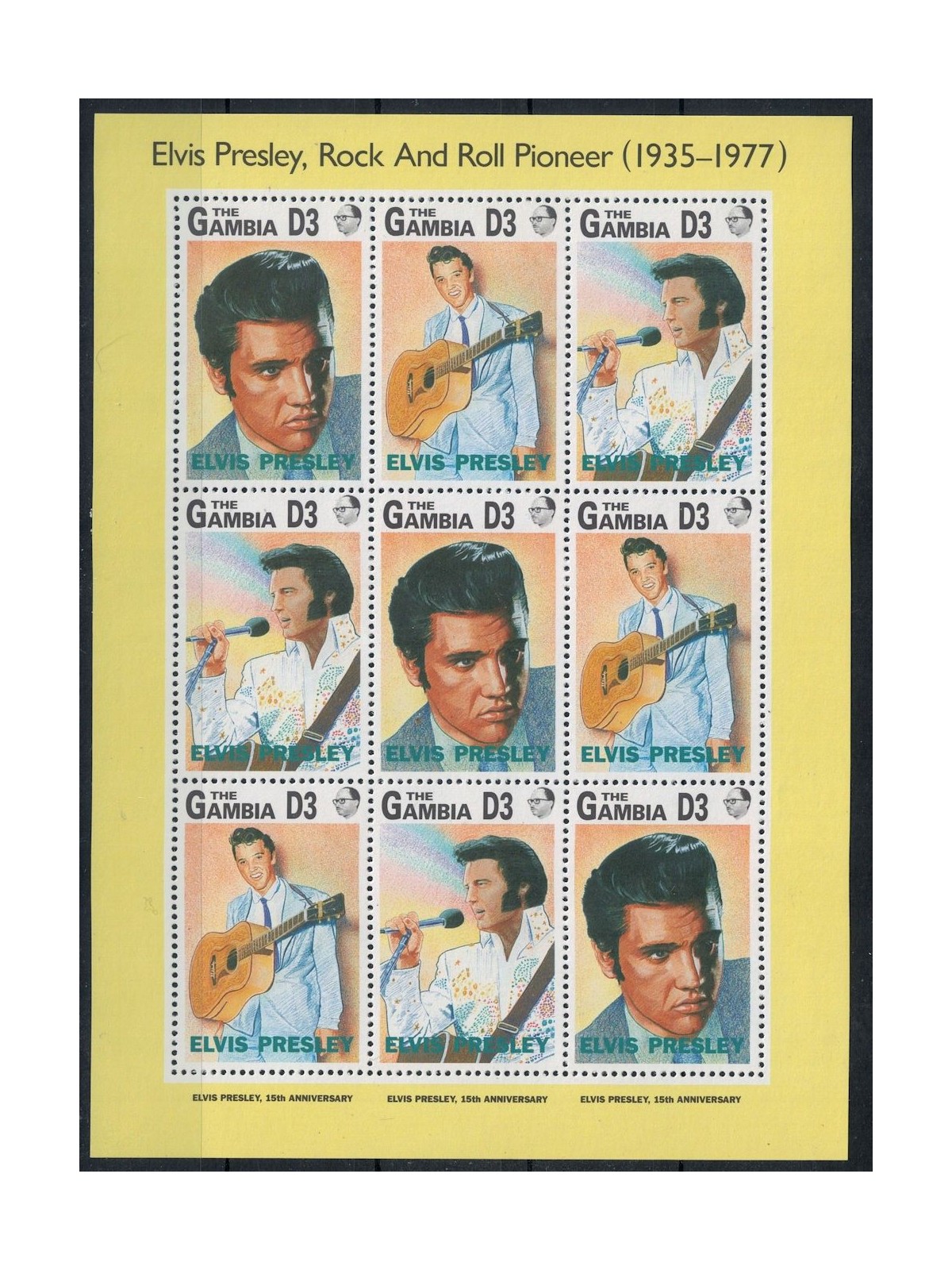 GAMBIA 1992 Elvis Presley MF MNH**