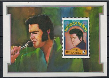 GAMBIA 1992 Storia del Blues (II) Elvis Presley BF MNH**