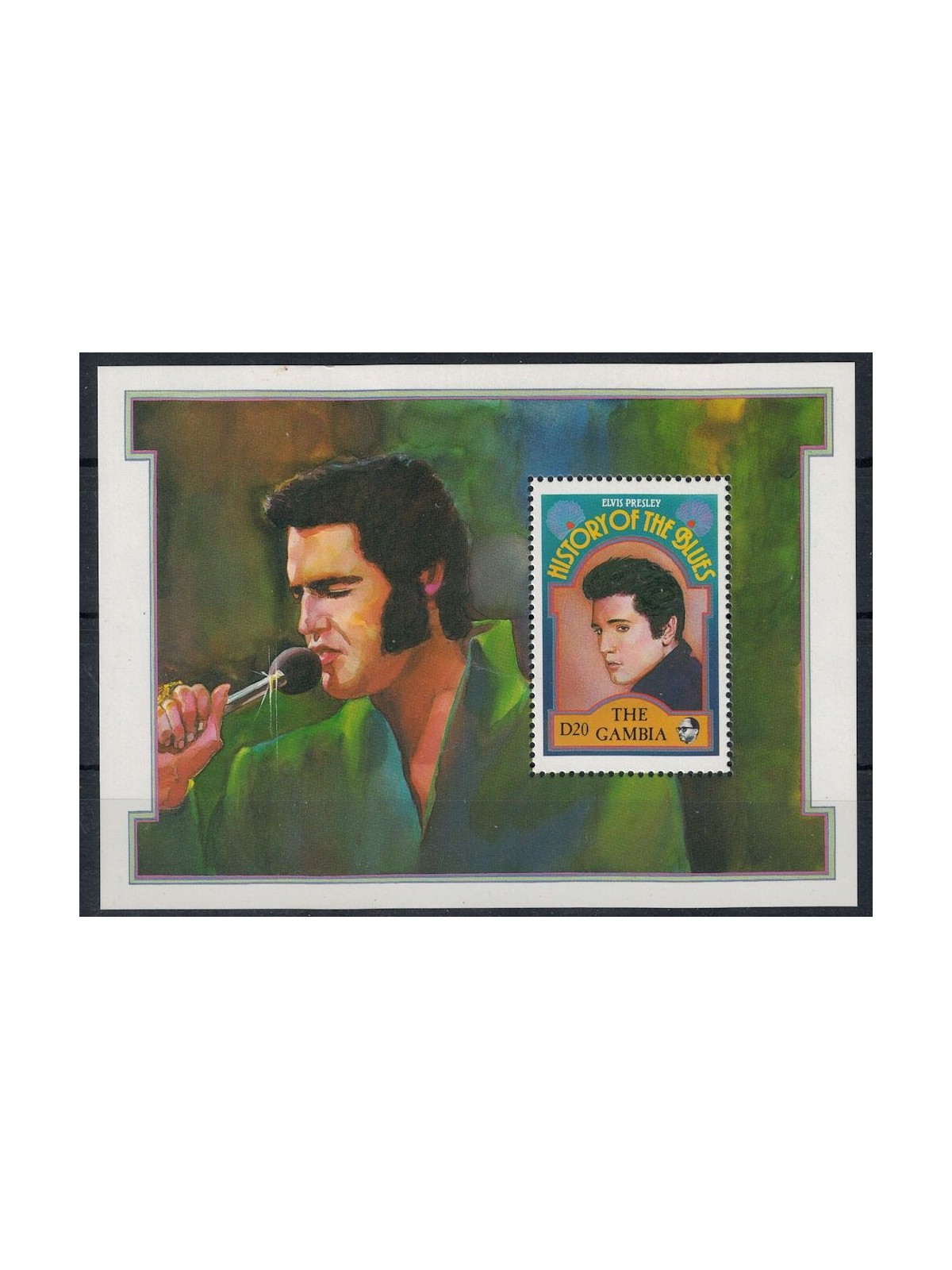 GAMBIA 1992 Storia del Blues (II) Elvis Presley BF MNH**