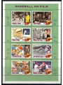 GAMBIA 1993 Baseball Movie (I) 8v MNH**