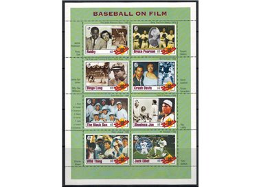 GAMBIA 1993 Baseball Movie (II) 8v MNH**